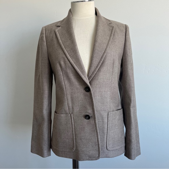 J. Crew Jackets & Coats J Crew Tan Wool Blazer Jacket Womens Size 4